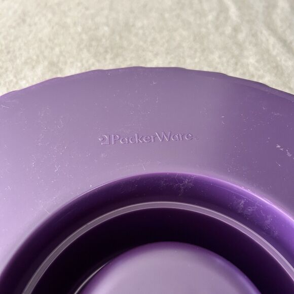 Vintage Packerware Chip And Dip Serving Plate Purple - Picture 3 of 5